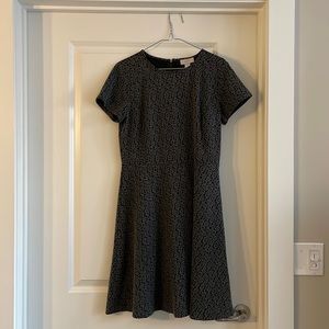 2/$30 LOFT Black and Gray Midi Dress